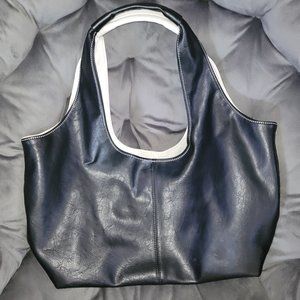 S.Q. vegan leather "hobo" bag